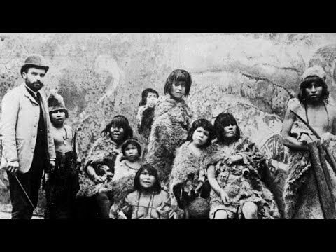 Zoológico humano con pueblos originarios de Tierra del Fuego.