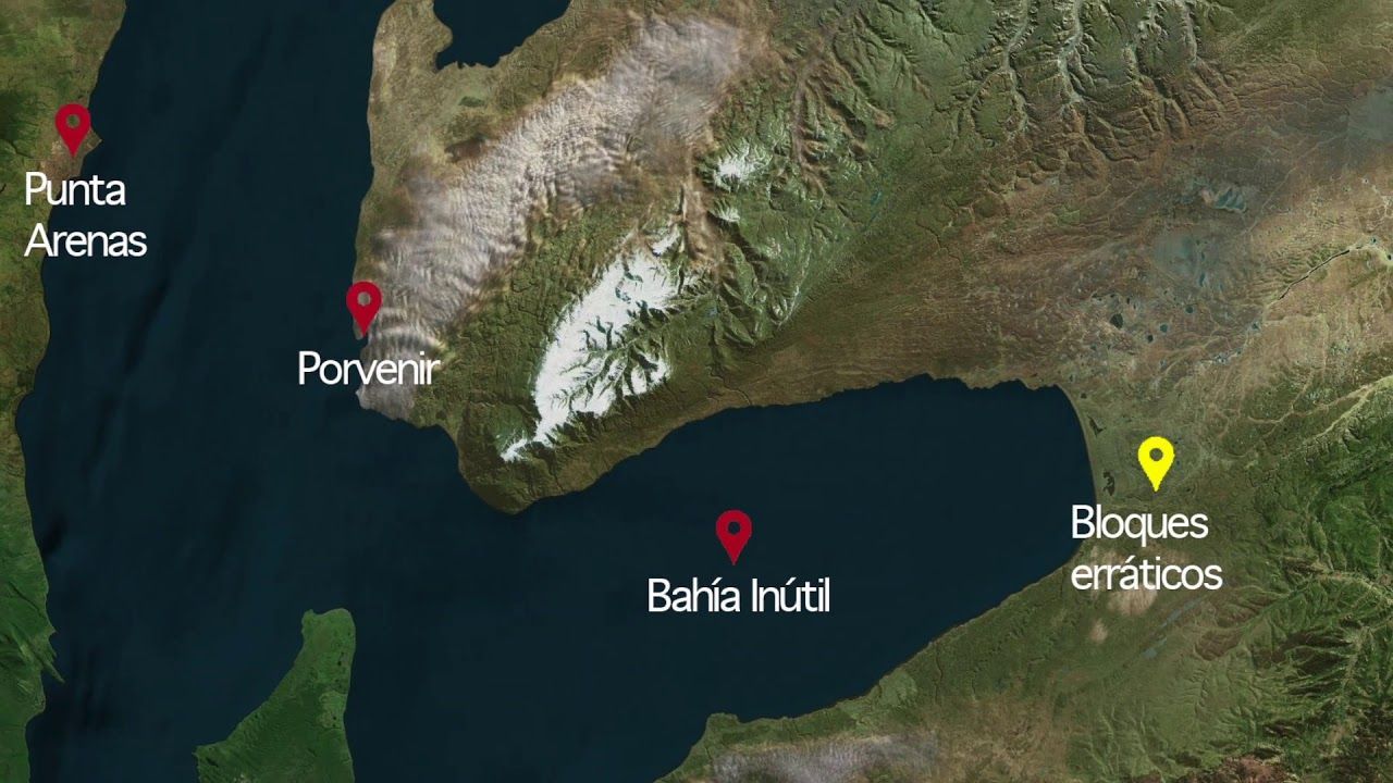Los impresionantes bloques erráticos de Tierra del Fuego.