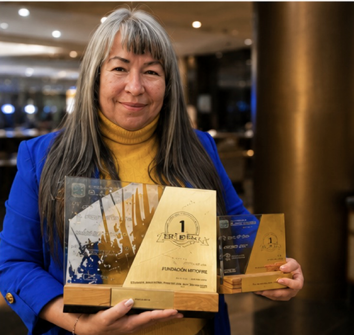 Edith Valencia Peralta con galardones Premios Latam Digital 2026