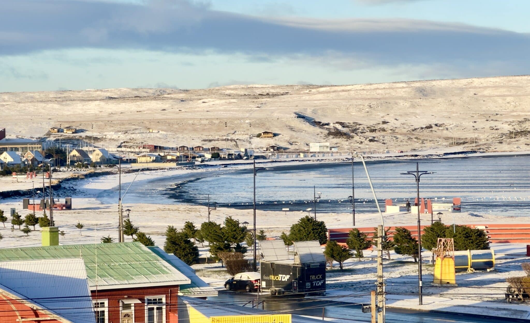 Hielo en la bahía de Porvenir, Tierra del Fuego